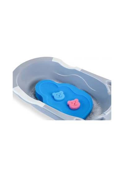Babyjem Bebek Küvet İçi Sünger + Yıkama Süngeri Mavi