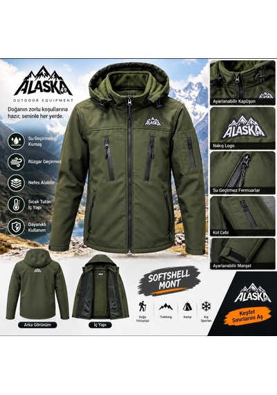 Alaska49 Softjel Mont Su İtici Haki