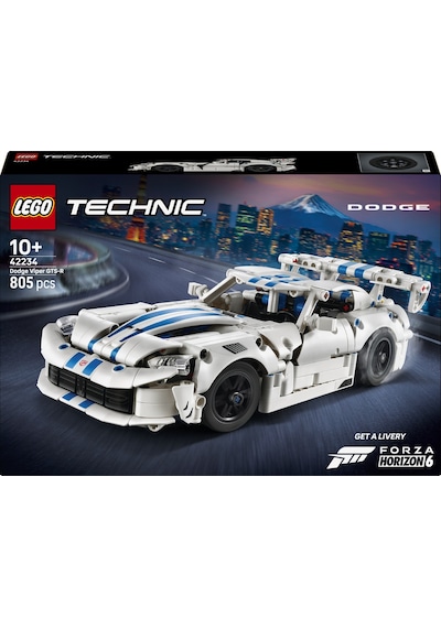LEGO® Technic Dodge Viper GTS-R Spor Araba 42234 - 10 Yaş ve Üzeri Çocuklar için V10 Motoru İçeren Oyuncak Yapım Seti (805 Parça)