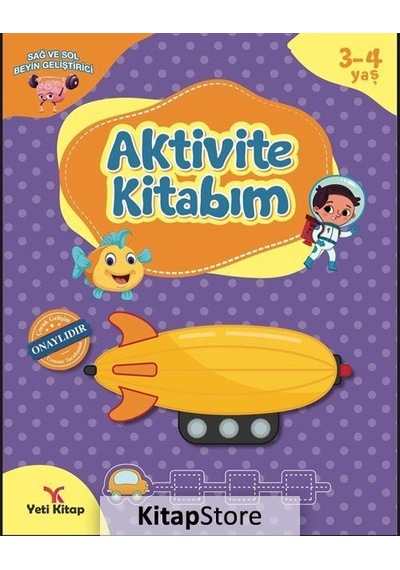 3-4 Yaş Aktivite Kitabı