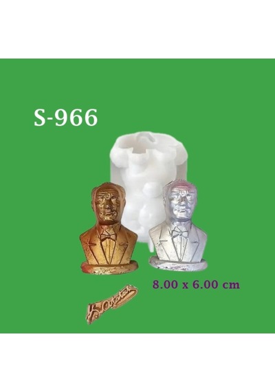 Atatürk İmzalı Büst Silikon Kalıp S966