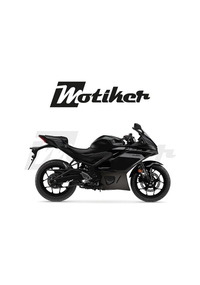 Yamaha Yzf R25 - R3 /2019 - 2025 Model Alt Sakal Grenaj Mat Karbon Tasarım Sticker Etiket Modeli
