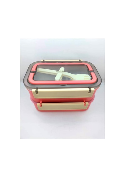 Vagonlıfe Lunch Box Çelik 1600ml Pembe Bl2221-2 Diğer