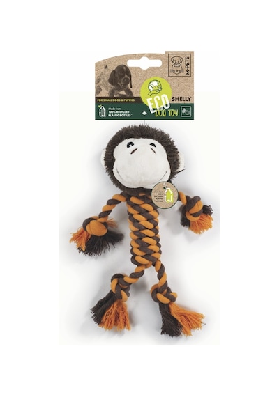 M-pets Shelly Maymun Şeklinde Peluş Kedi Ve Köpek Oyuncağı 33x26x10 Cm