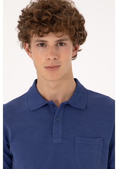 U.S. Polo Assn. Erkek Slim Fit Dökümlü Polo Yaka Açık Lacivert Tişört 50299538-VR059 U.S. Polo Assn. Erkek Slim Fit Dökümlü Polo Yaka Açık Lacivert Tişört 50299538-VR059