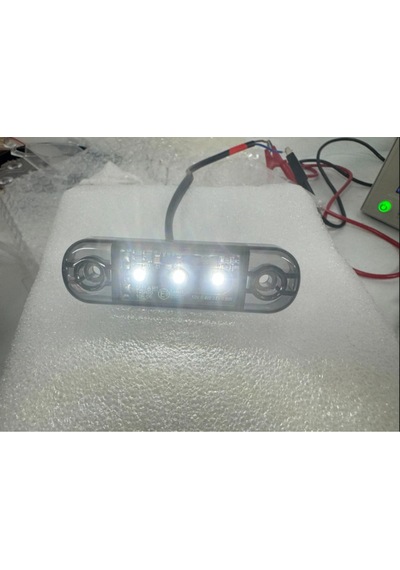 Ahmet Otomotiv 10 Adet Füme Dekoratif Yan Aydınlatma Led Lamba Beyaz 12volt-24volt