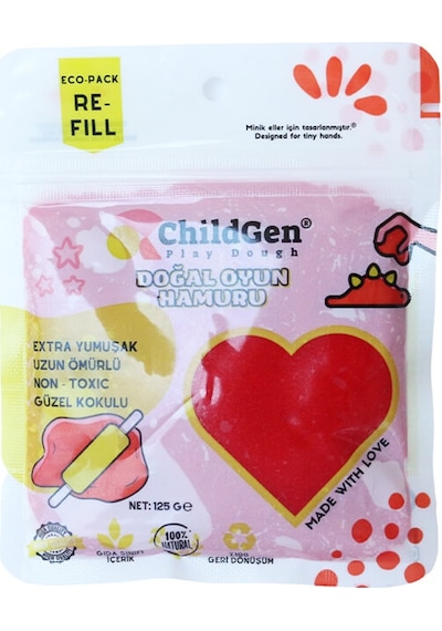 ChildGen 125gr Kartuş Oyun Hamuru - Kırmızı