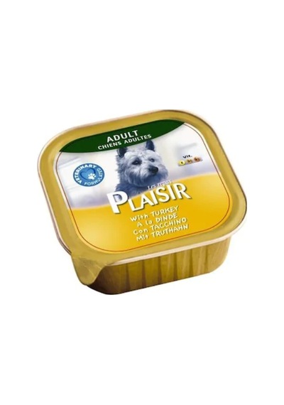 Plaisir Adult Pate Hindi Etli Küçük Irk Yetişkin Köpek Konservesi 150 G