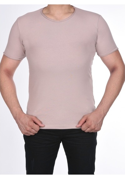 Black Steel Süprem Kısa Kol Pis Dikiş Slimfit Düz Tshırt-1884 (486520446)