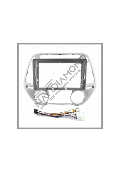 Navıdıamond Hyundai İ20 2009-2014 Android Teyp Çerçeve 9 Inch - Soket - Canbus 9.0 İnç