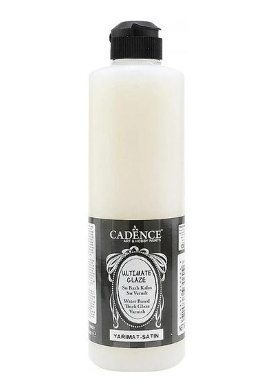 Cadence Ultimate Glaze Su Bazlı Sır Vernik Yarı Mat 500 Ml.