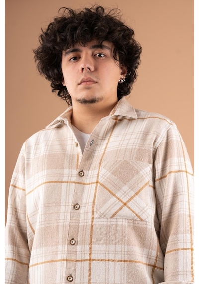 Bican Oversize Erkek Oduncu Gömlek