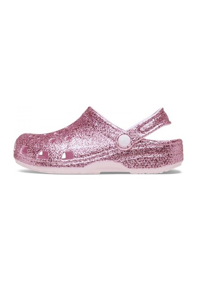 Crocs Classic Chunky Glitter Clog T Kız Çocuk Terlik 211940 Pembe