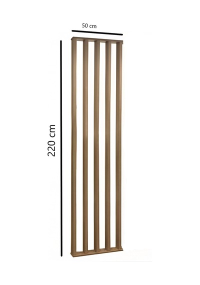50cm X 220cm Masif Ahşap Çıtalı Paravan Oda Ayırıcı Seperatör Duvar Dekor 50cm X 220cm