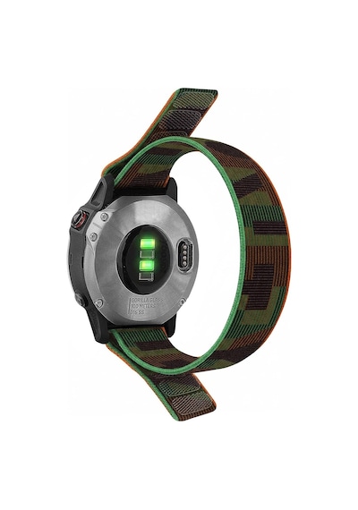 Garmin Fenix 5x Plus Kordon Hasır Kumaş Ultrafit Nylon Yedek Kayış Çok Renkli