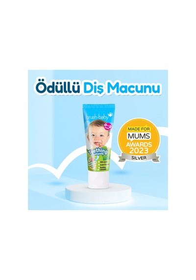 Brush-baby Silikon Diş Fırçası Ve Diş Kaşıyıcı İle Diş Macunu İlk Ağız Bakım Seti 0-18 Ay Diğer