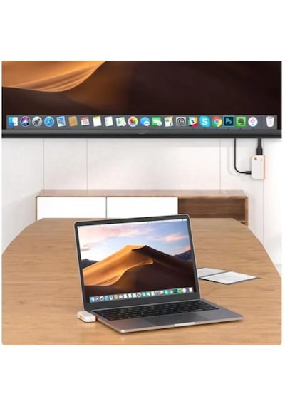 İdragon Chd09 1080p 60hz Kablosuz Ekran Yansıtma Adaptörü - Dizüstü Bilgisayar, Tv Ve Projektör İçin Type-c - Hdmı Verici Ve Alıcı Seti