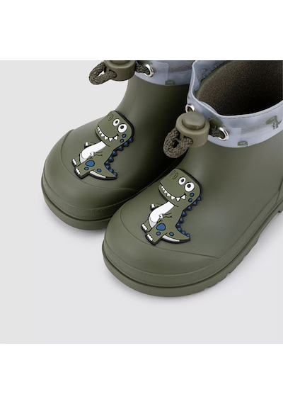Bot Yağmur Erkek Çocuk W10323 Igor Mendı Dıno 042-kaki 22-26 Kaki