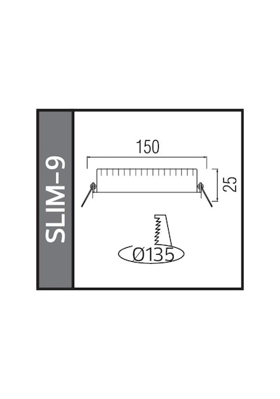 Horoz Slim 9w Yuvarlak Led Panel Spot S.a. 6400k Beyaz
