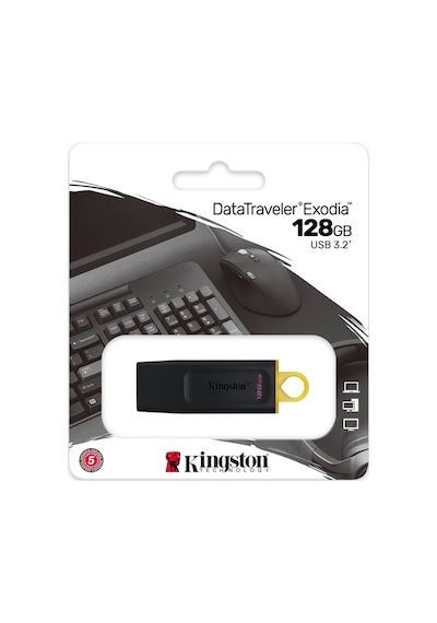 Kingston DTX/128GB Exodia 128 GB USB 3.2 Flash Bellek