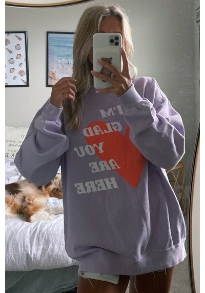 Madmext Mad Girls Lila Sweatshirt Mg1224