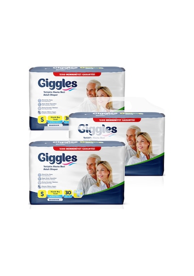 Giggles Yetişkin Bel Bağlamalı Hasta Bezi Small 3 x 30'Lu