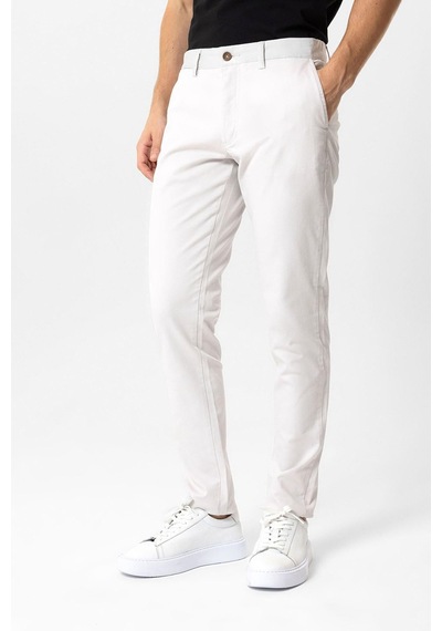 Back And Bond Gri Slim Fit Pamuklu Yan Cep Chino Pantolon Çok Renkli
