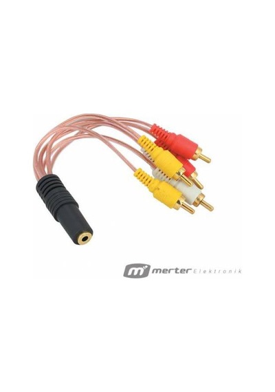 3.5 Mm St Dişi 6 Rca Erkek 5 1 Kablo