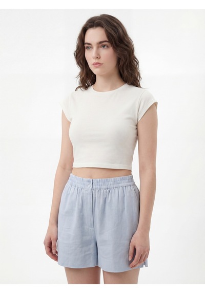 LOFT Regular Fit Kadın Tshirt K.kol Lf2038434 Q1.v1 Beyaz