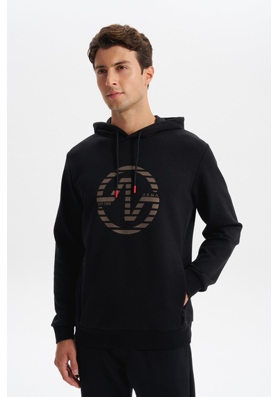 AR-MA Arma Erkek Slim Fit Örme Interlok Kapüşonlu Kanguru Cepli Sweatshirt Yazı Baskılı %80 Pamuk %14 Polyester %6 Elastane K30254685302 Siyah AR-MA Arma Erkek Slim Fit Örme Interlok Kapüşonlu Kanguru Cepli Sweatshirt Yazı Baskılı %80 Pamuk %14 Polyester %6 Elastane K30254685302 Siyah