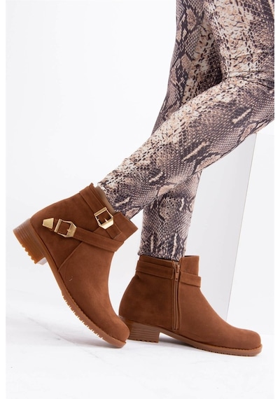 Fox Shoes Taba/Altın Kadın Bot A726193402