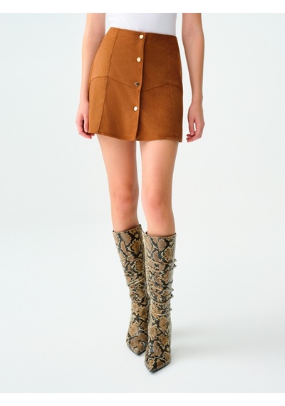 Regular Fit Kadın Etek Lıght Brown