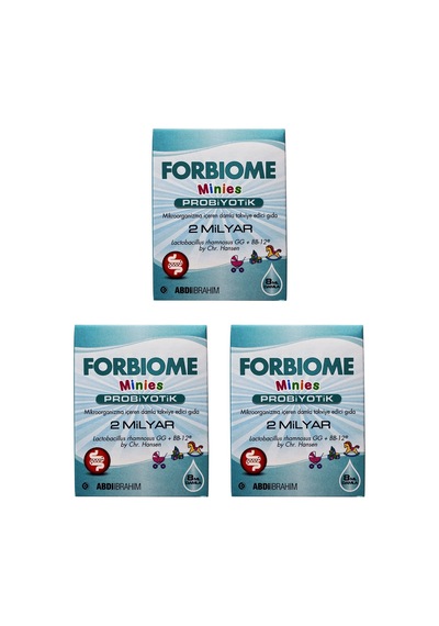 Forbiome Minies 2 Milyar Probiyotik Damla 8 Ml 3 Adet