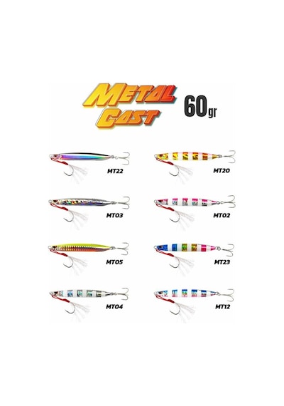 Fujin Metal Cast 60gr Shore Jig Metal Yem Mt22bbanchovy