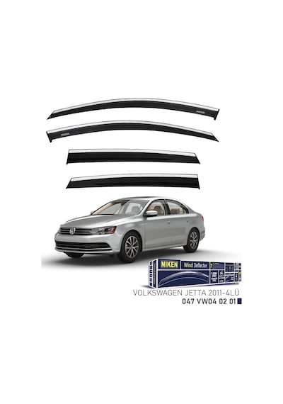 Vw Jetta Kromlu Cam Rüzgarlığı Niken 2011+ Sonrası Uyumlu