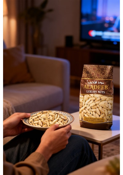 Kabak, Sarı Karpuz Çekirdeği Ve Soslu Yer Fıstığı 3 Lü Kuruyemiş Set + 500g Ayçekirdeği Hediye
