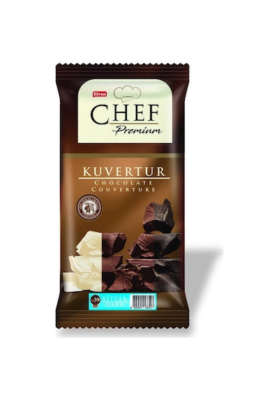 Chef Premium Yüzde 59 Bitter Mini Kuvertür 200 Gr. (1Adet)