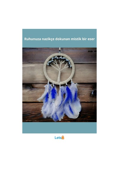 Rüya Kovan Hayat Ağacı Dream Catcher 57 Cm Uzunluk 1 Adet