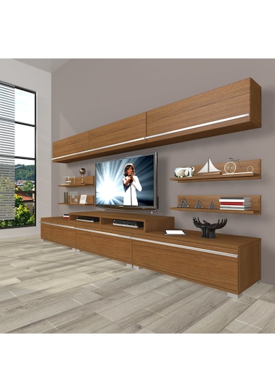 Decoraktiv Ekoflex 8y Mdf Tv Ünitesi Tv Sehpası Ceviz
