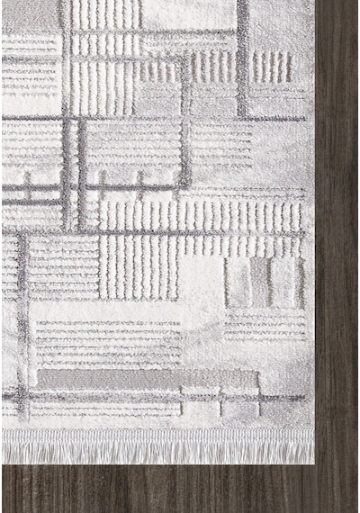 Artemis Samoa 02378c Gri Çizgili Modern Halı 160x230 Ölçü gri
