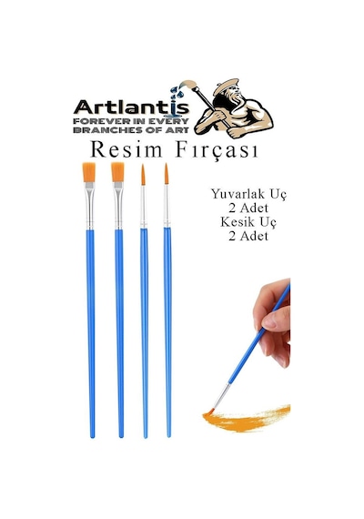 20x20 Tuval Seti 1 Paket Masa Üstü Şövale Mydido Akrilik Boya Plastik Spatula Resim Fırçası Palet Ponpon Sünger Fırça