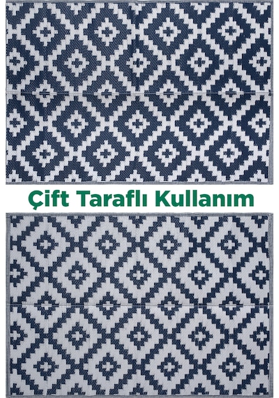 Konfor Halı Savana 8804 Plaj Kamp Piknik Bahçe Halısı Balkon Teras Hasır Mat Savan Halı