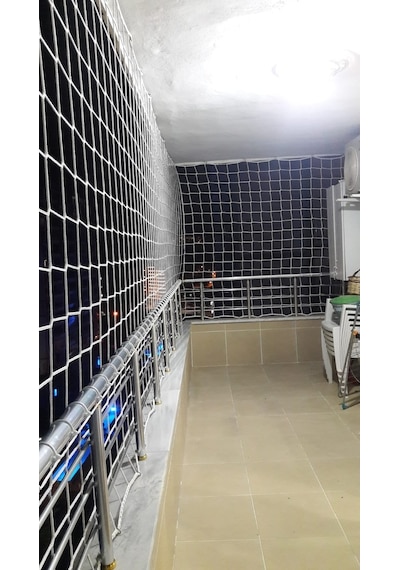 Balkon Koruma Filesi 6 Mm Ip Kalınlığı ,10 Cm E 10 Cm Göz Aralığı