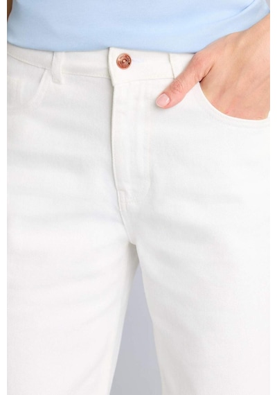 Defacto Afra X Defacto Low Rıse Wıdeleg Düşük Bel Jean Pantolon H5365ax26smwt1 Beyaz-wt1