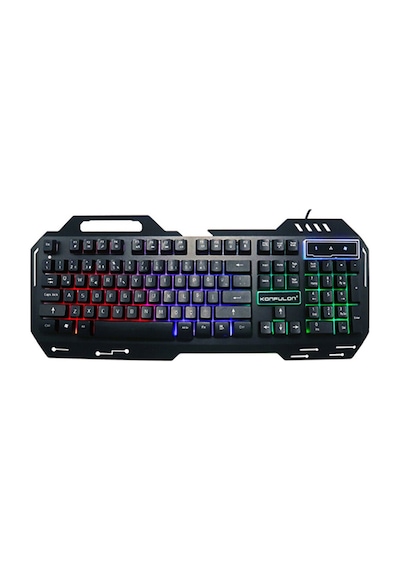 V1 Rgb Işıklı Metal Yüzey Türkçe Q Kablolu Gaming Klavye