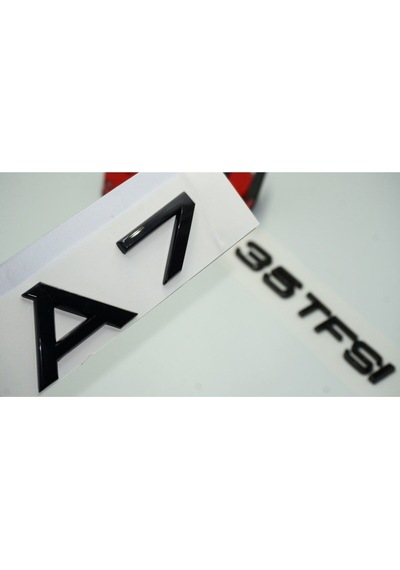 Audi A7 35 Tfsi Parlak Siyah Abs 3m 3d Bagaj Yazı Logo Ürün