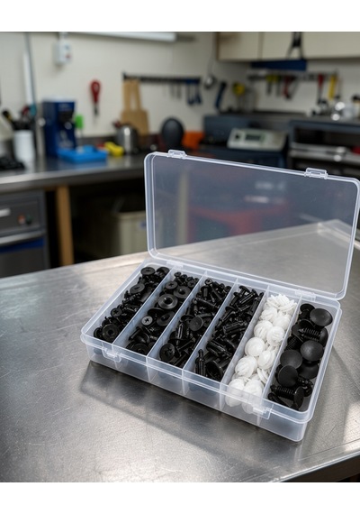 Otomotiv Plastik Klips Seti 100 Parça Uczzvidaseti-3 Siyah