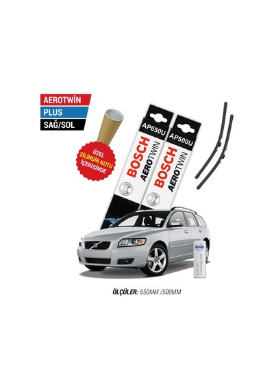 Bosch Aerotwin Plus Volvo V50 Silecek Takımı (2006-2012)