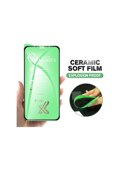 Xiaomi Redmi Note 9S Tam Kaplayan Seramik Nano Esnek Koruyucu Istemiyorum