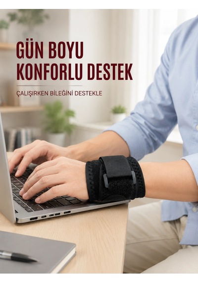 Trendexa Mey İthalat Cırtlı Bilek Destek Bandı Ayarlanabilir Spor Ve Günlük Kullanım Bilekliği